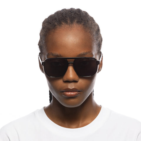 Solarized Vintage Aviator Black Uni-Sex Aviator Sunglasses | Eyewear Index