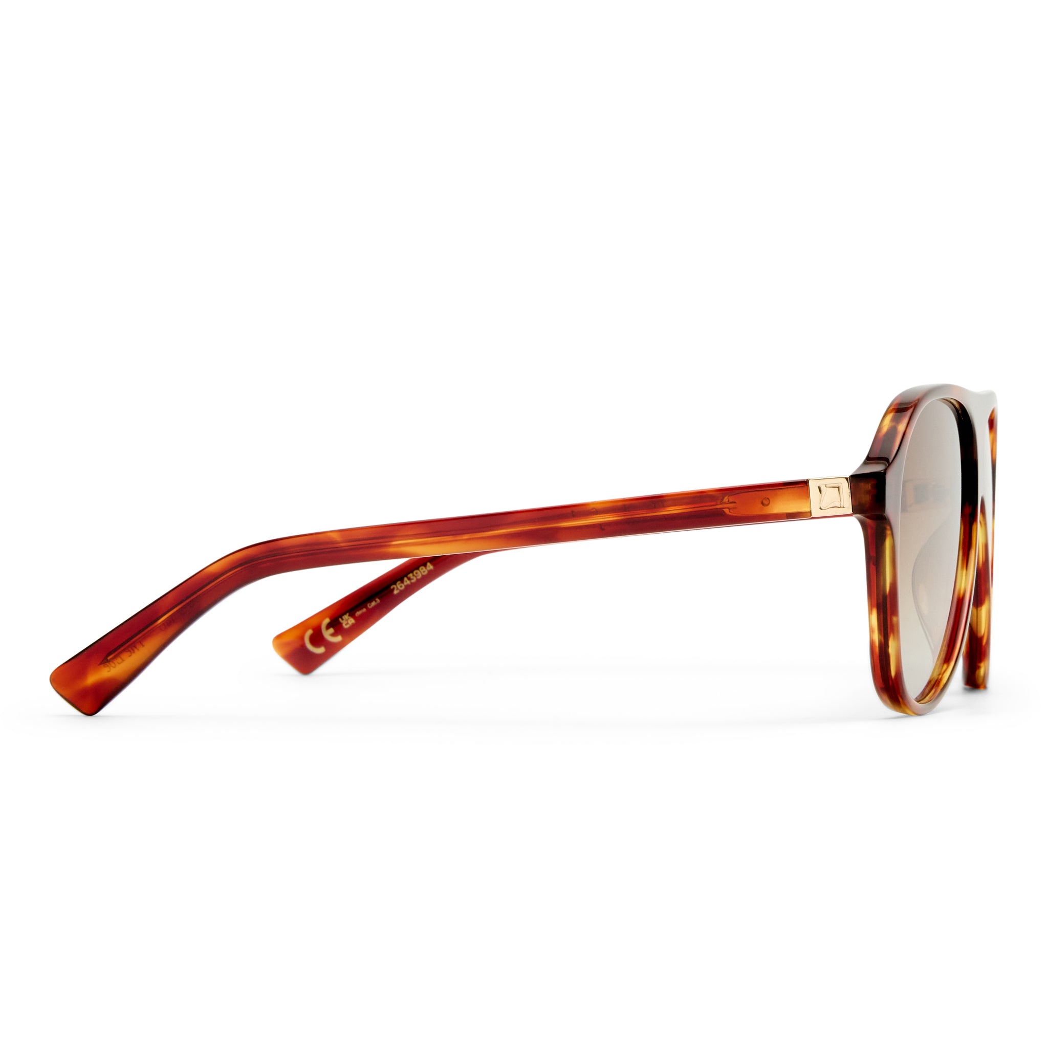 Luv Lou The Eve Maple Tort Female Aviator Sunglasses | Eyewear Index
