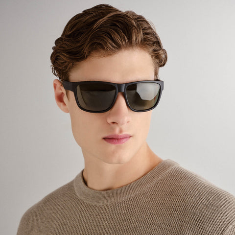 Cancer Council Boorabbin Kingsize Matte Black Male D-Frame Sunglasses | Eyewear Index