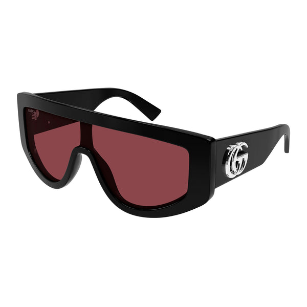 Gucci Black Sunglasses with Red Cloth Gucci GG1868S Sunglasses Black | Mainline Menswear us main image 2