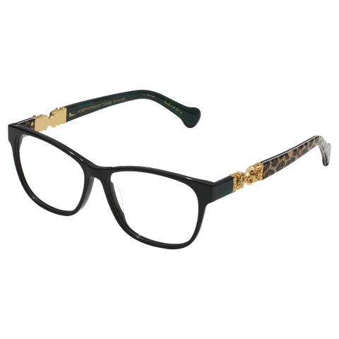 Camilla Moody Mornings Black Leopard Female Rectangle Optical Frames | Eyewear Index