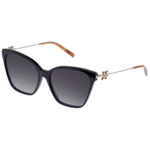 Oroton Vaeda Black Female Cat-Eye Sunglasses | Eyewear Index