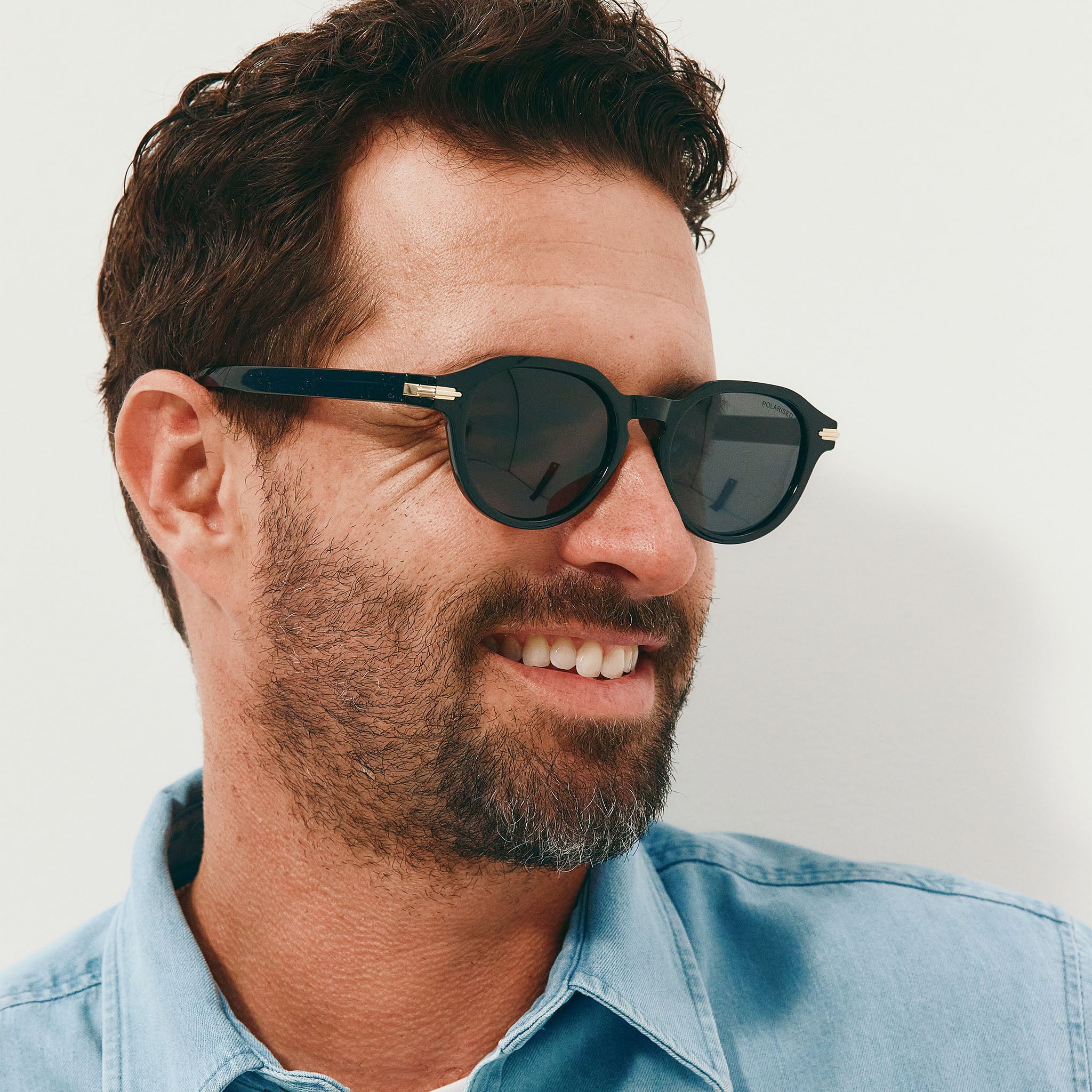 Cancer Council Acton Black Uni-Sex Round Sunglasses | Eyewear Index