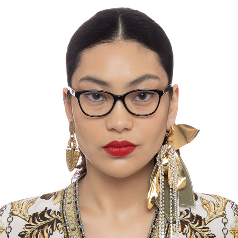 Camilla Weekend In Napa Black Syrup Shimmer Female Cat-Eye Optical Frames | Eyewear Index