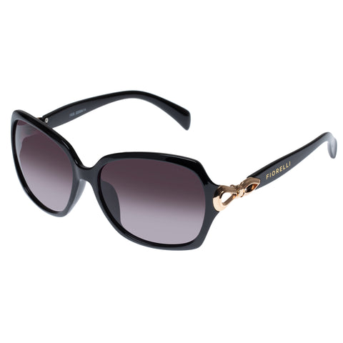 Fiorelli Iris Black Female Rectangle Sunglasses | Eyewear Index