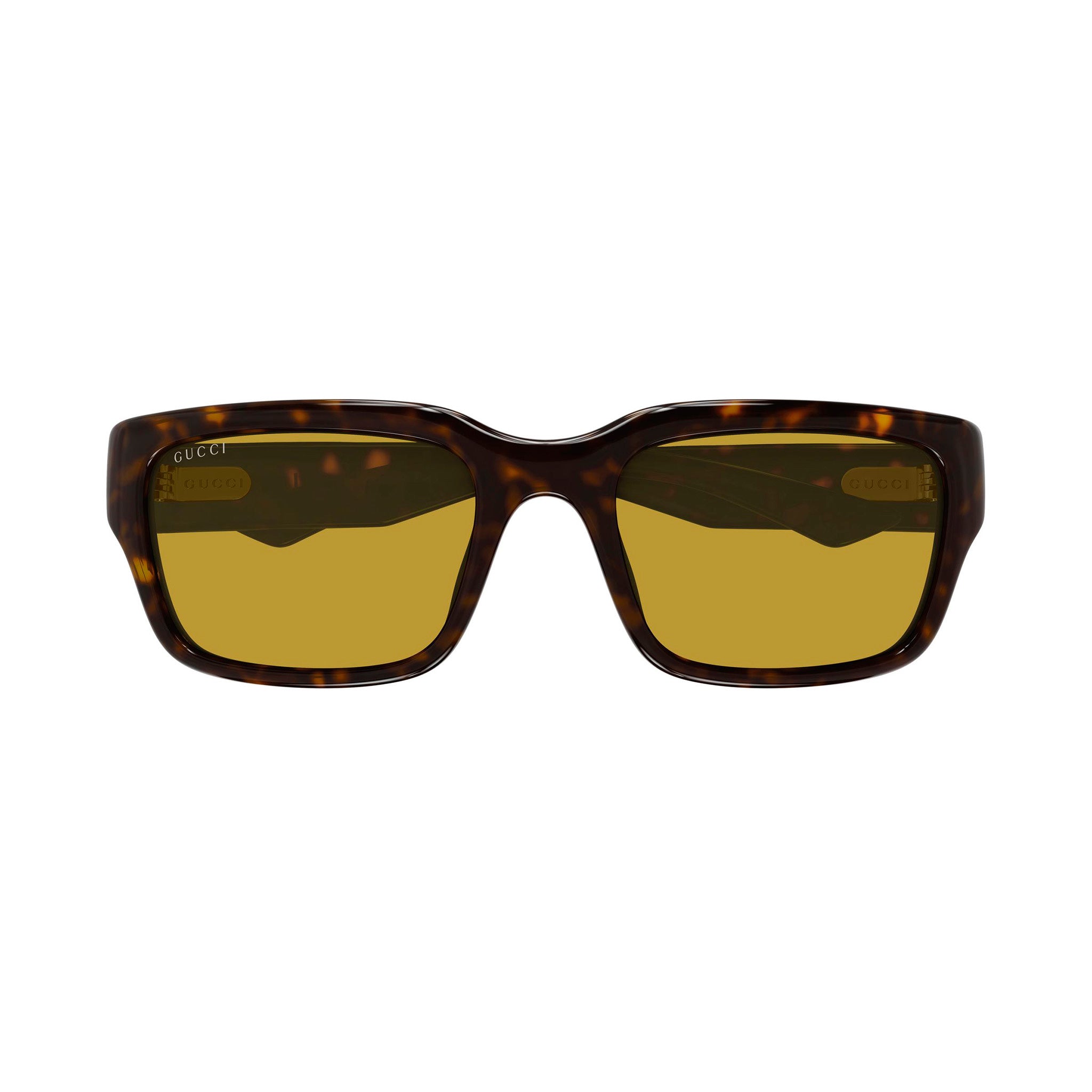 Gucci Gg2240s Havana Male Rectangle Sunglasses | Eyewear Index