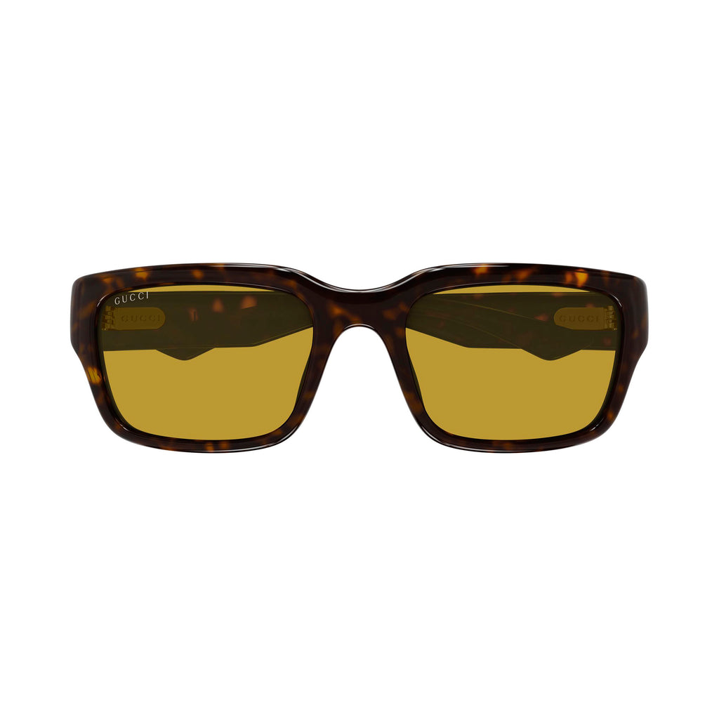 Gucci Gg2240s Havana Male Rectangle Sunglasses | Eyewear Index