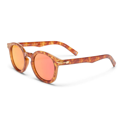 Le Specs Hoodwinked Vintage Tort Uni-Sex Round Sunglasses | Eyewear Index