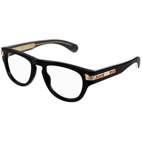 Gucci Gg1519o Black Male Round Optical Frames | Eyewear Index