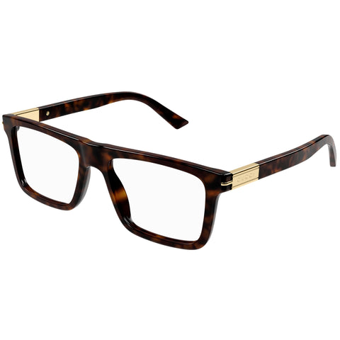 Gucci Gg1504o Havana Male Rectangle Optical Frames | Eyewear Index