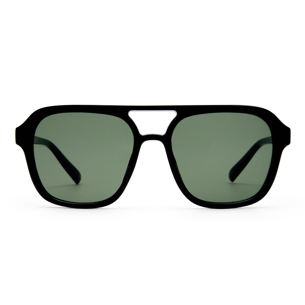 Village Indie Black Male Aviator Sunglasses | Eyewear Index