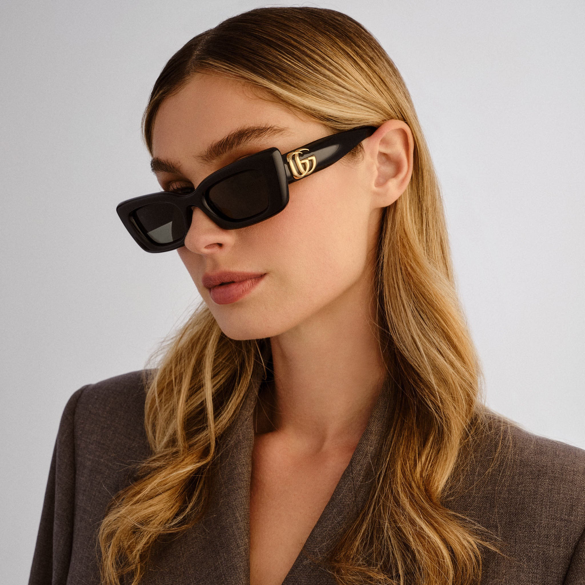 Gucci Gg1827s Black Female Cat-Eye Sunglasses | Eyewear Index