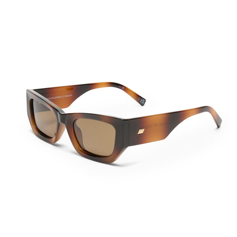 Le Specs Beachcomber Tort Female D-Frame Sunglasses | Eyewear Index