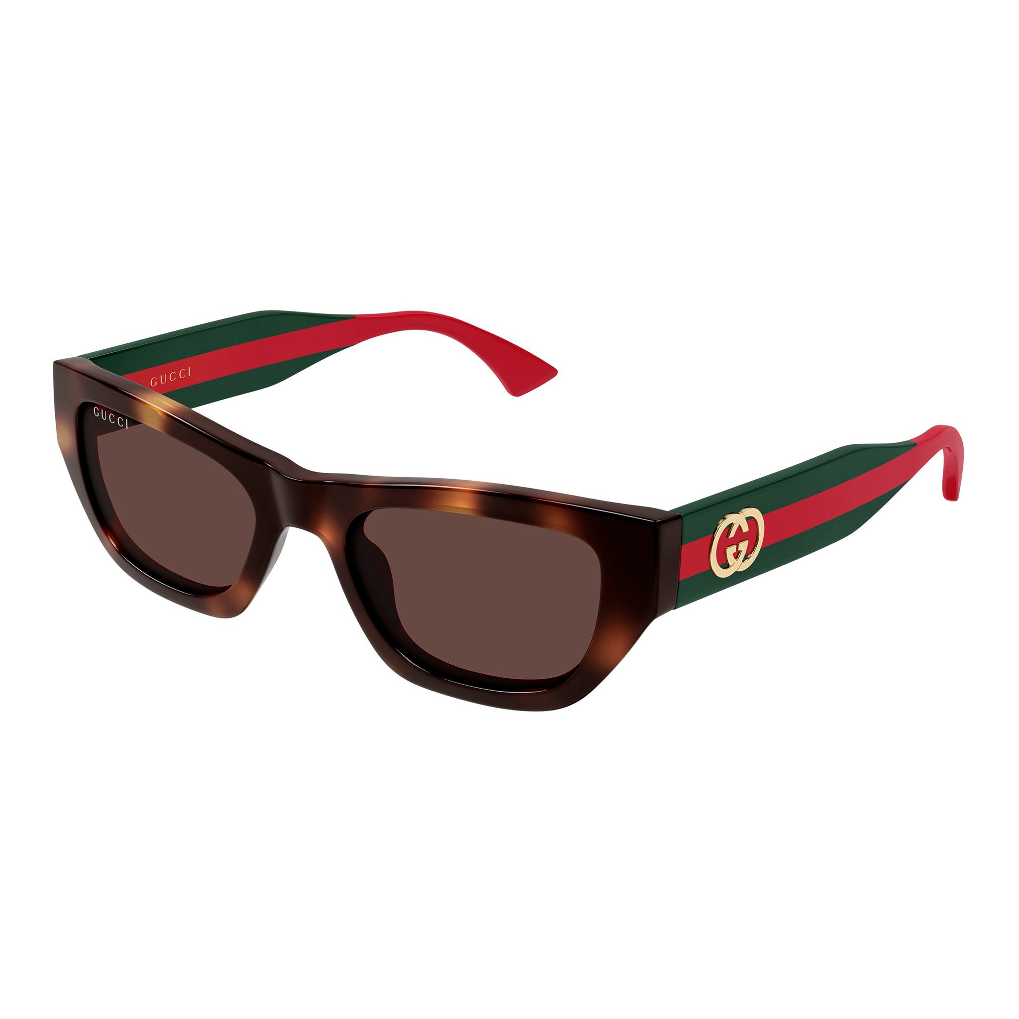 Gucci Gg2116s Havana Female Cat-Eye Sunglasses | Eyewear Index