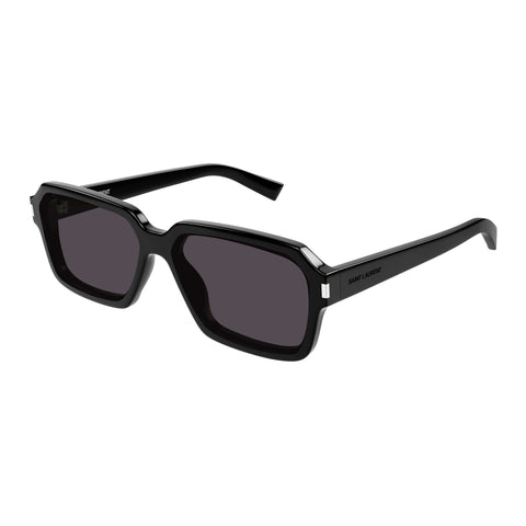 Saint Laurent Sl611f Black Male Rectangle Sunglasses | Eyewear Index