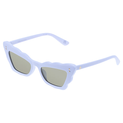 Aire Gamma Ray Ivory Female Cat-Eye Sunglasses | Eyewear Index