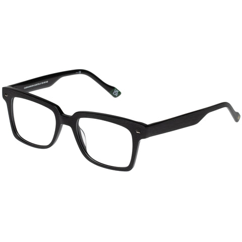 Le Specs Carmansion Scratched Black Uni-Sex D-Frame Optical Frames | Eyewear Index