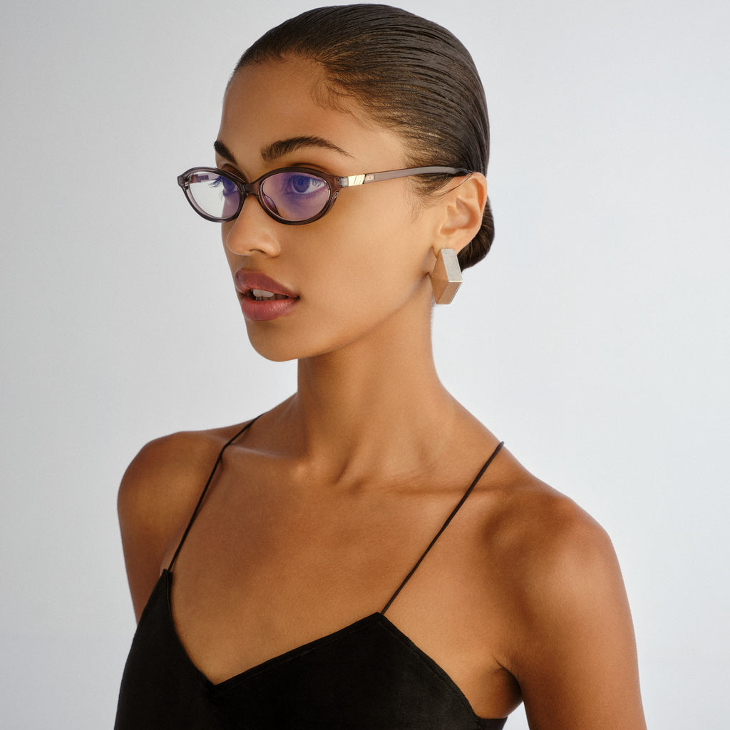 Le Specs Duskfall Shadow Female Wrap Blue Light | Eyewear Index
