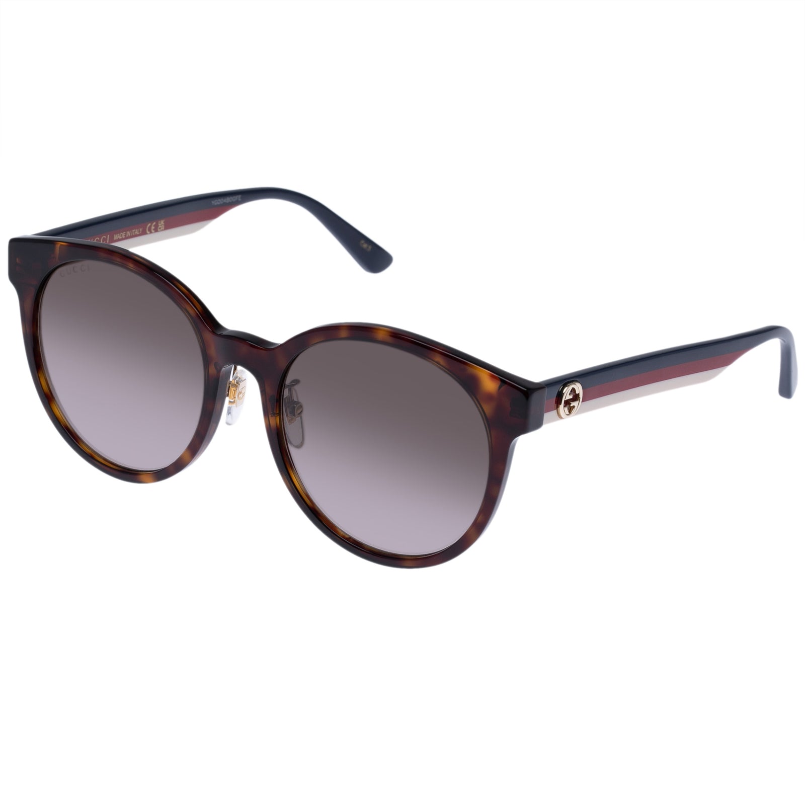 Gucci Women s Gg0416sk Tort Round Sunglasses Eyewear Index