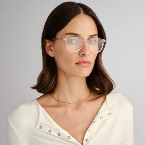 Le Specs Biogen 48 Champagne Uni-Sex Round Optical Frames | Eyewear Index