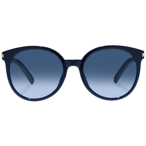 Mambo Seascape Black Female Round Sunglasses | Eyewear Index