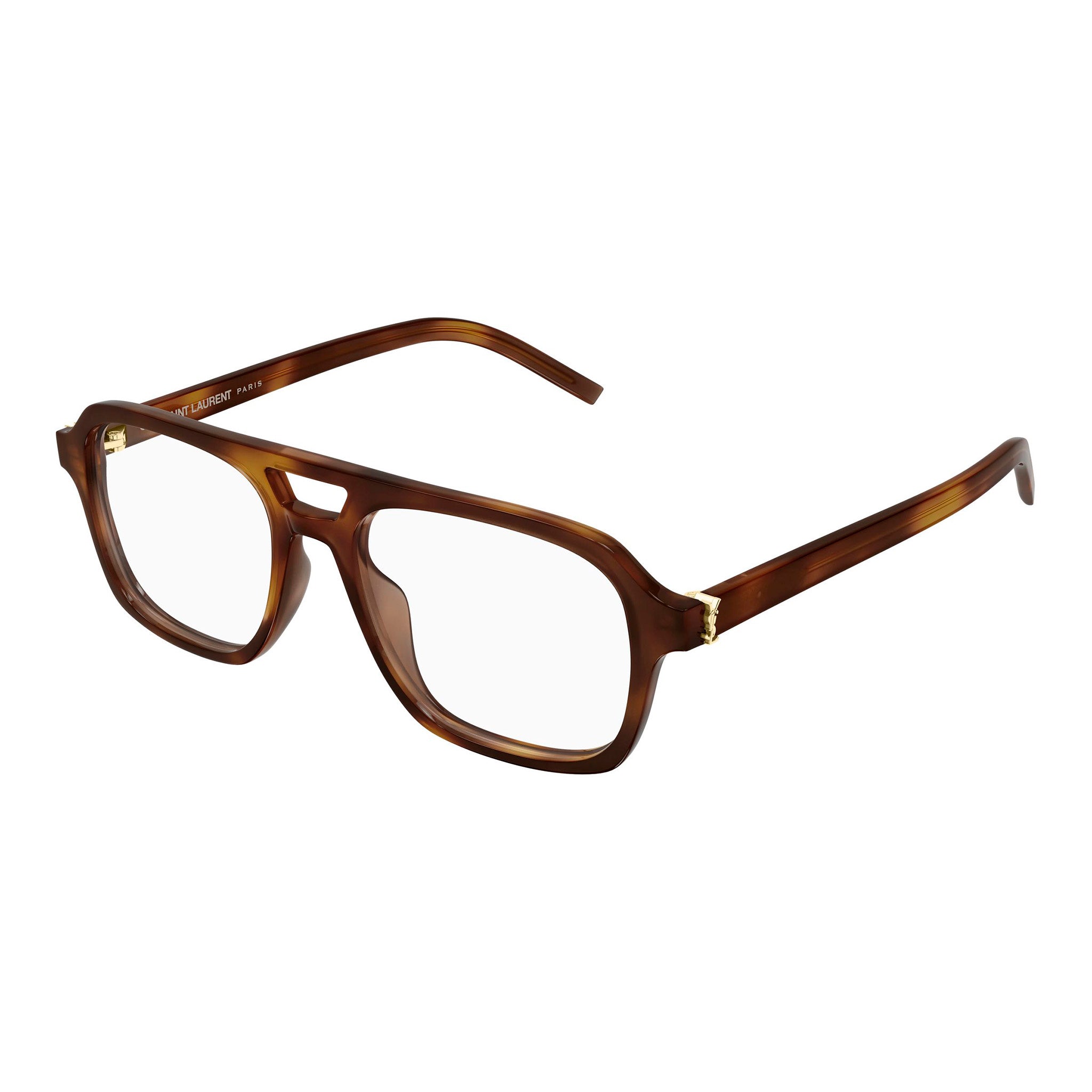 Saint Laurent Slm179 Havana Female Navigator Optical Frames | Eyewear Index
