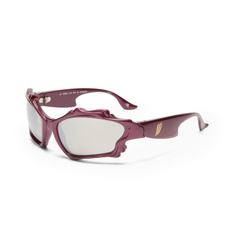 Le Specs Le Siren Cyber Grape Uni-Sex Wrap Sunglasses | Eyewear Index