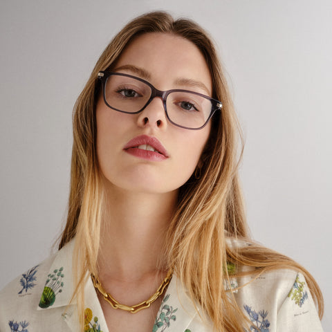 Oroton Nell Navy Female D-Frame Optical Frames | Eyewear Index