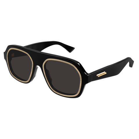 Bottega Veneta Bv1217s Black Male Aviator Sunglasses | Eyewear Index