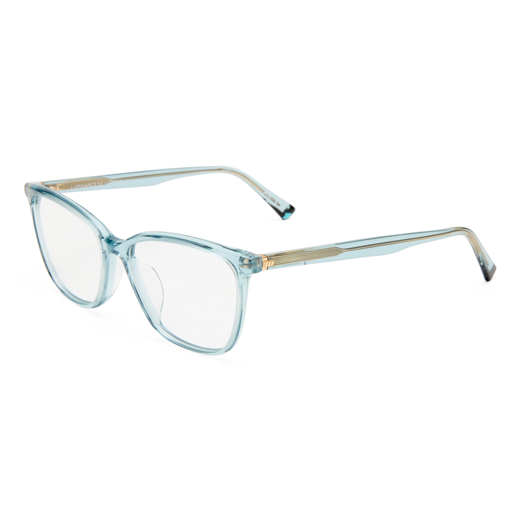 Le Specs Luminance 53 Denim Female Cat-Eye Optical Frames | Eyewear Index