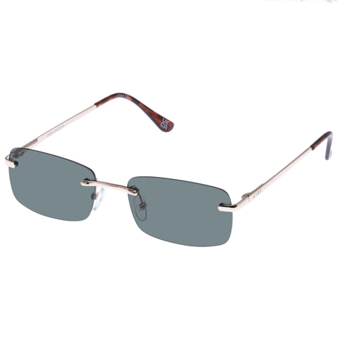 Aire Ursa Gold Uni-Sex Rectangle Sunglasses | Eyewear Index