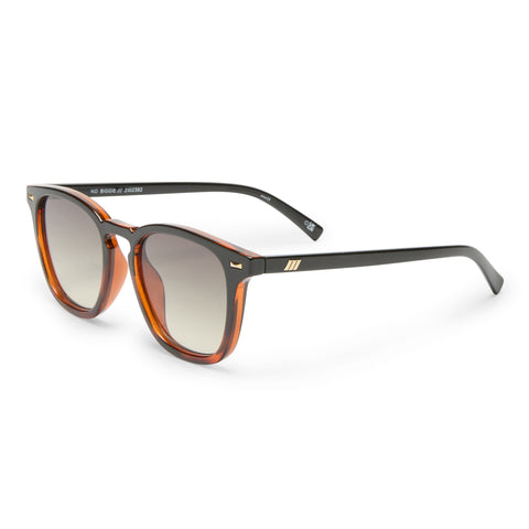 Le Specs No Biggie Black Tort Uni-Sex Square Sunglasses | Eyewear Index