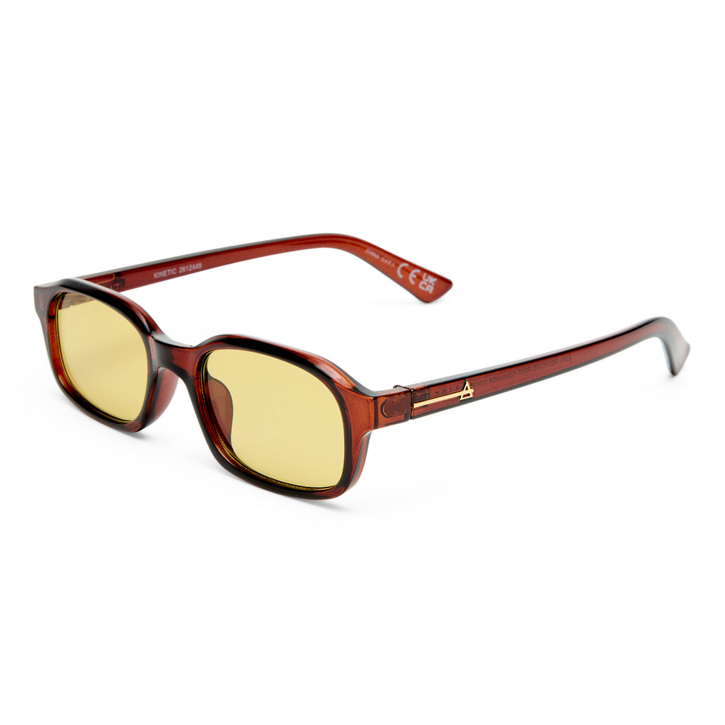 Aire Kinetic Auburn Uni-Sex Rectangle Sunglasses | Eyewear Index