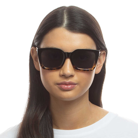 Aire Abstraction Black Tort Female Square Sunglasses | Eyewear Index