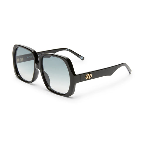 Le Specs Polydisco Black Female Square Sunglasses | Eyewear Index