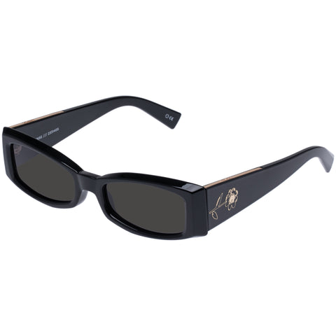 Le Specs Pretense Black Uni-Sex Cat-Eye Sunglasses | Eyewear Index