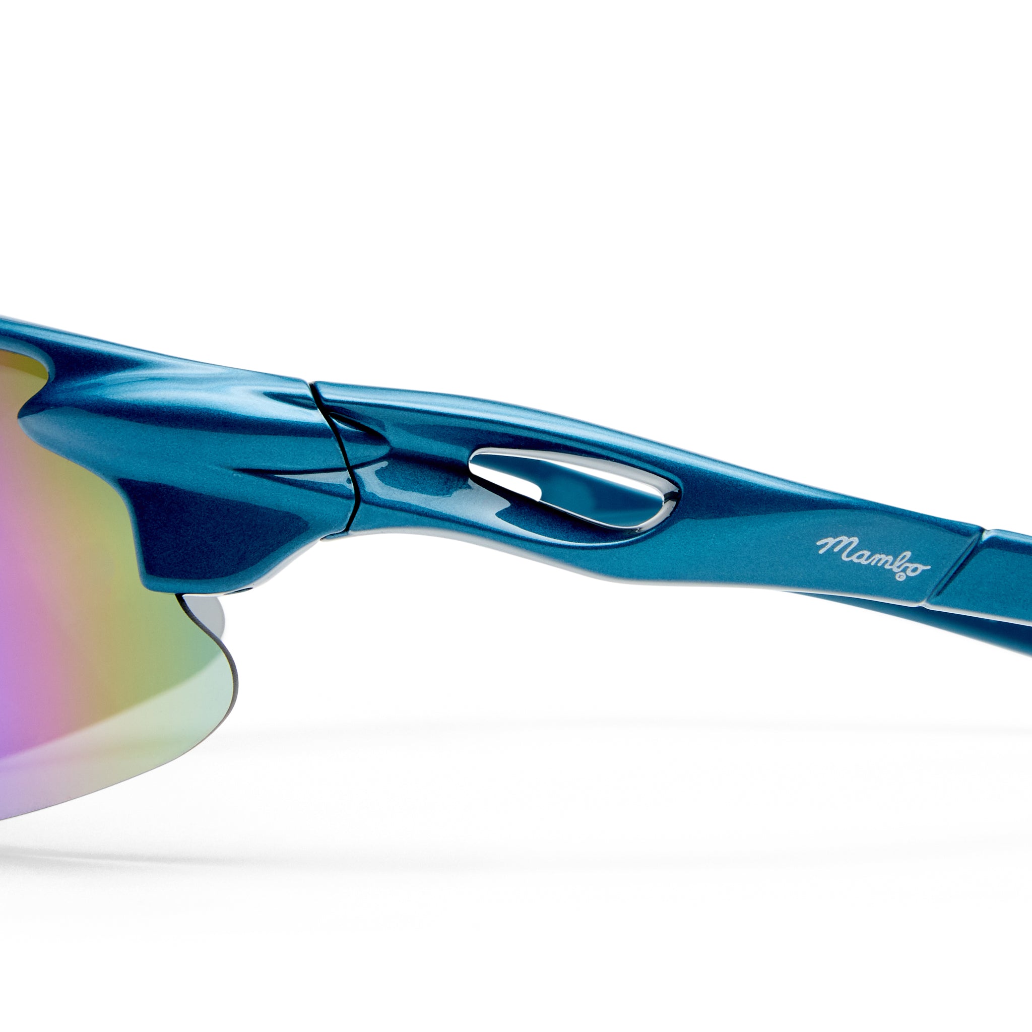 Mambo Undertow Blue Uni-Sex Wrap Sunglasses | Eyewear Index