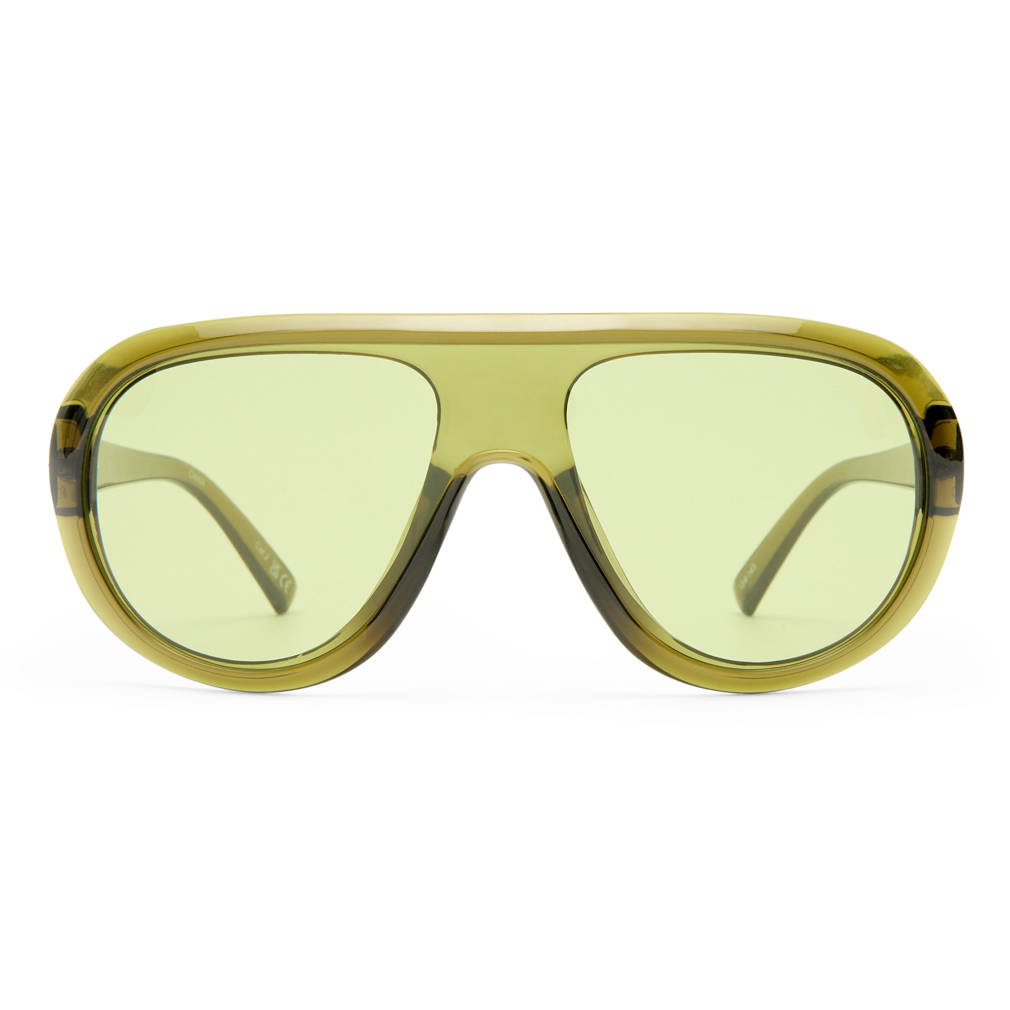 Le Specs Obsession Wasabi Uni-Sex Shield Sunglasses | Eyewear Index