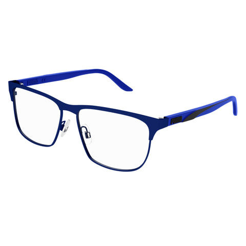 Puma Pu0348o Blue Male Rectangle Optical Frames | Eyewear Index