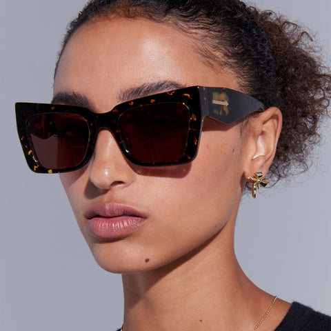 Karen Walker Immortalised Two Torts Female Cat-Eye Sunglasses | Eyewear Index