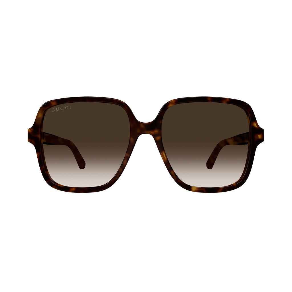 Gucci Gg1189sa Havana Female Square Sunglasses | Eyewear Index