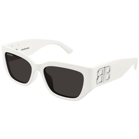 Balenciaga Bb0361sk White Female Cat-Eye Sunglasses | Eyewear Index