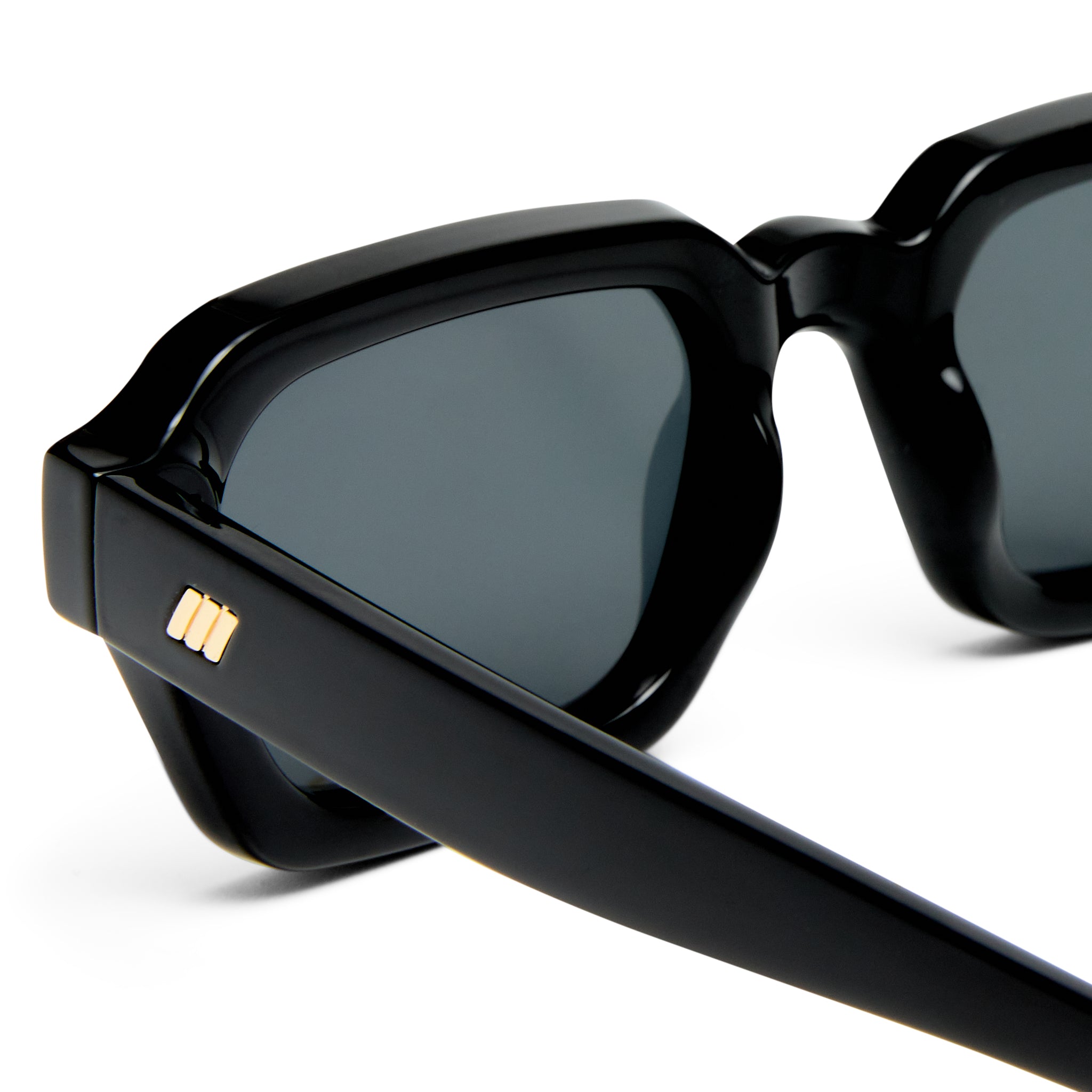 Le Specs Tension + Black Uni-Sex Rectangle Sunglasses | Eyewear Index
