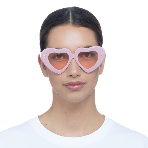 Aire Venus Candy Pink Female Round Sunglasses | Eyewear Index