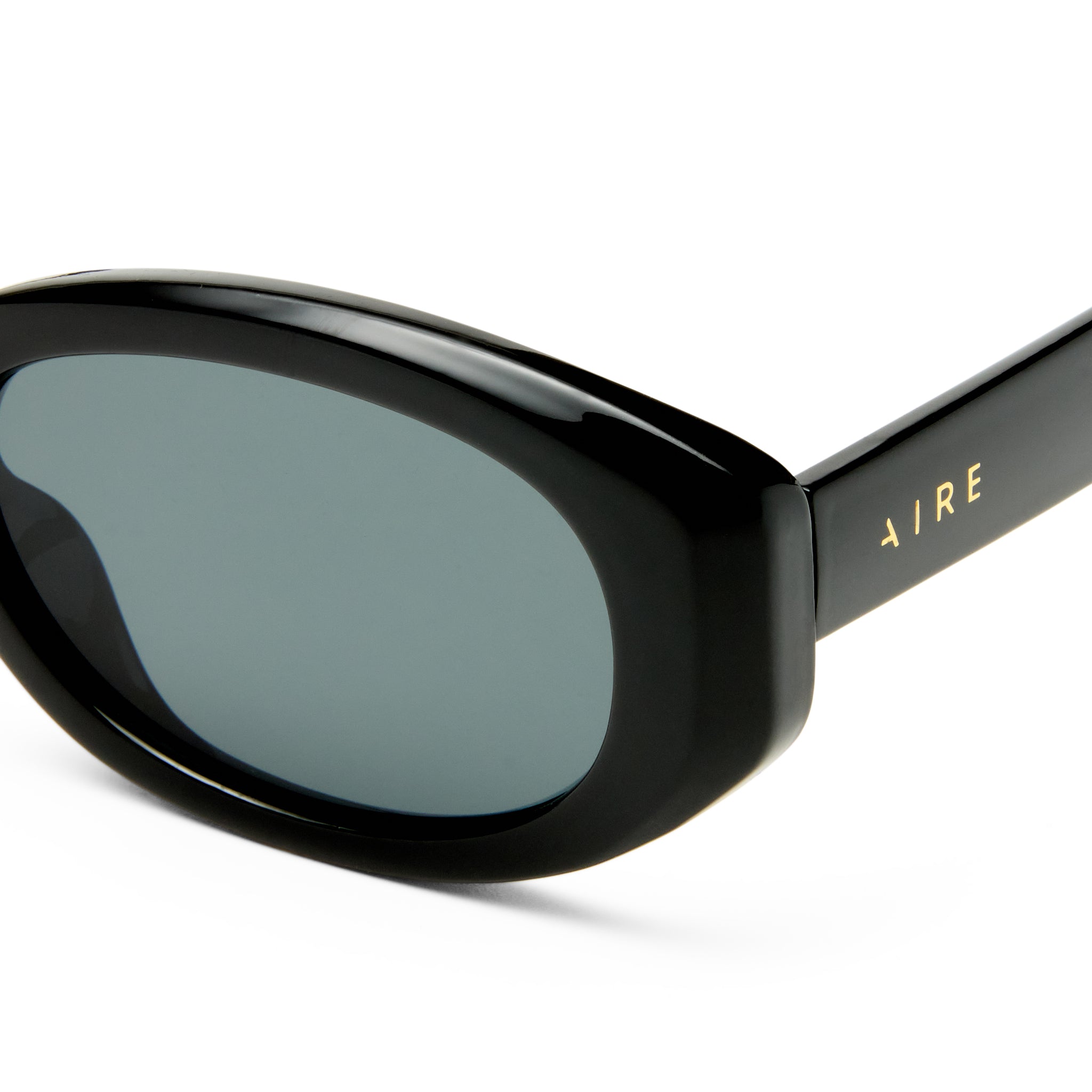Aire Affinity Black Uni-Sex Oval Sunglasses | Eyewear Index