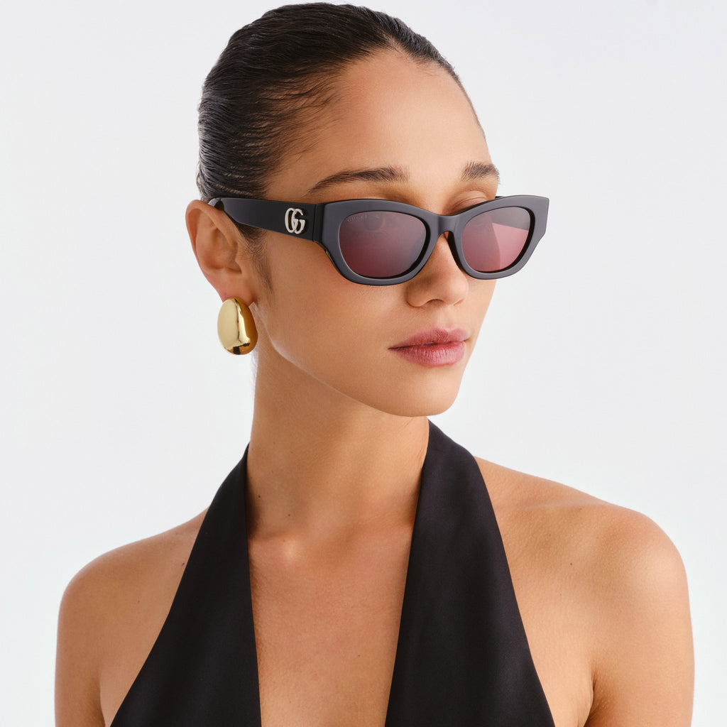 Gucci Gg1954sa Black Female Cat-Eye Sunglasses | Eyewear Index
