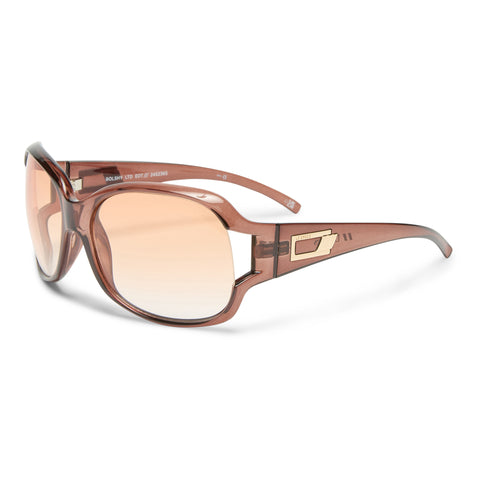 Le Specs Bolshy Chocolate Female Wrap Sunglasses | Eyewear Index