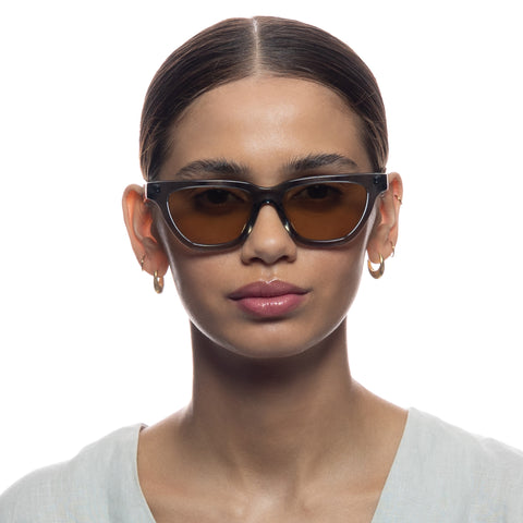 Oroton River Denim Female Cat-Eye Sunglasses | Eyewear Index