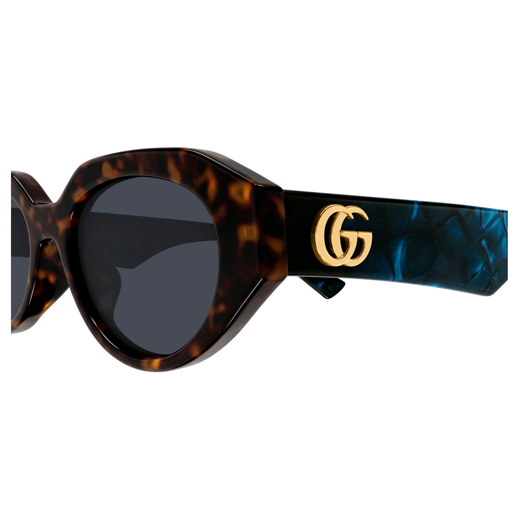 Gucci Gg2206sa Havana Female Round Sunglasses | Eyewear Index