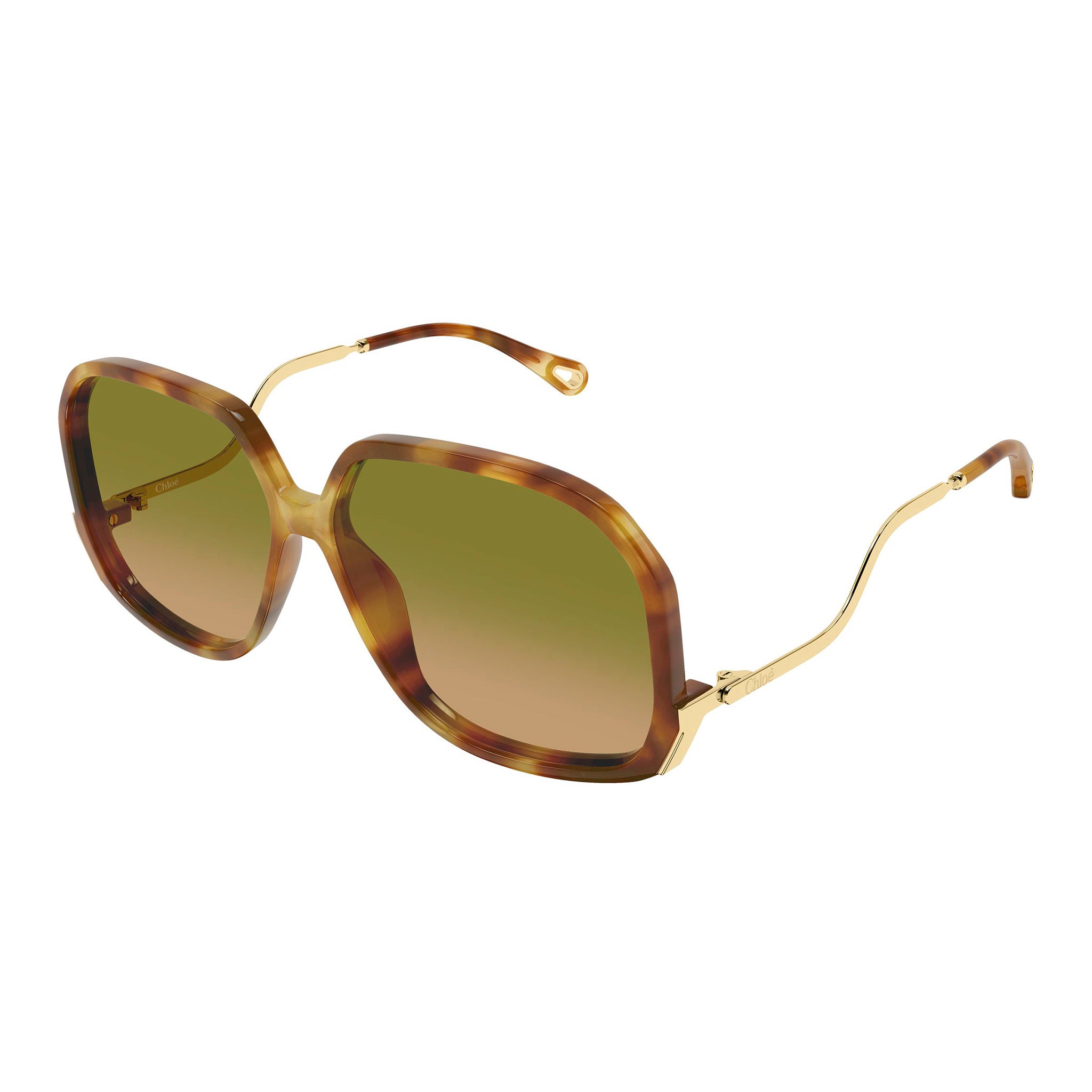 Chloe Ch0404s Havana Female Butterfly Sunglasses | Eyewear Index